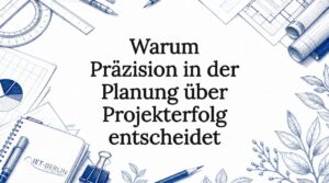 Stilvolle Titelgrafik mit technischen und botanischen Motiven