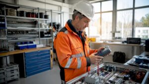 Elektrotechniker im Bereich Mittelspannungsschaltanlagen