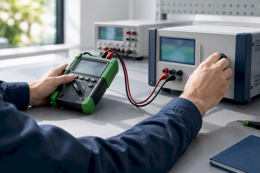 Kalibrierung eines elektrischen Mess- und Prüfgeräts