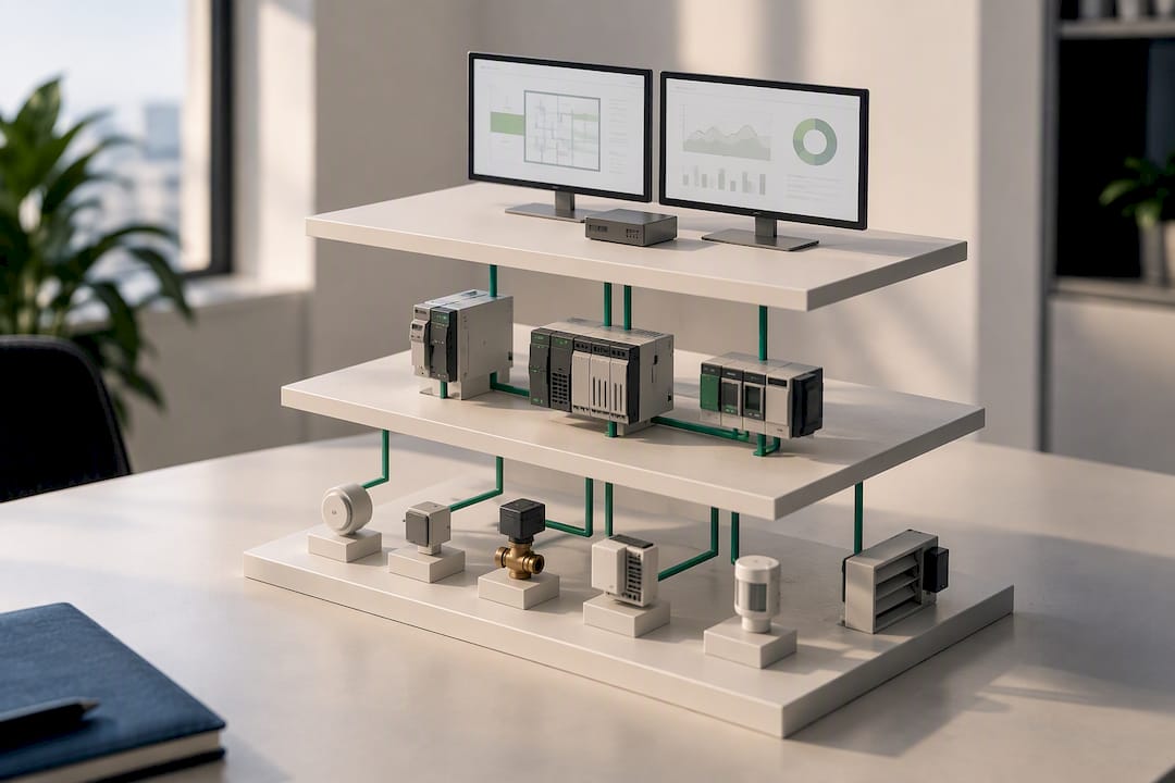 Dreistufige Architektur eines Batteriemanagementsystems (BMS)