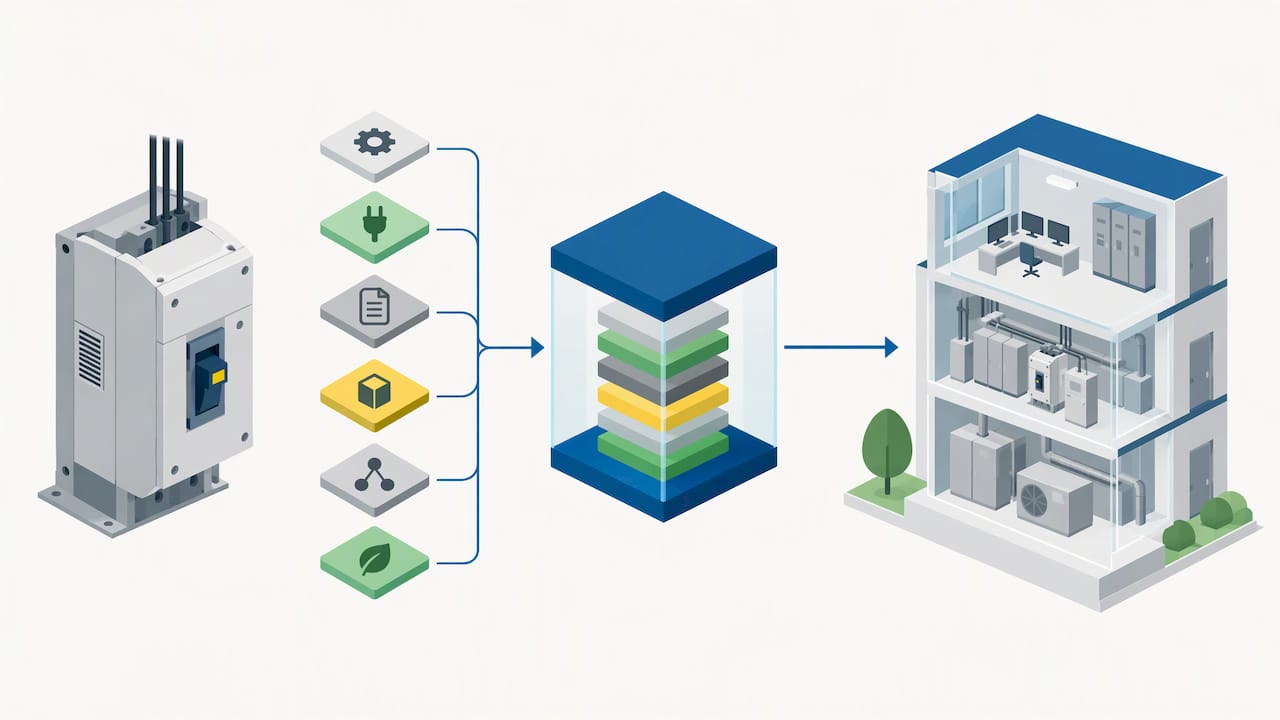 IFC-Attribute werden vom Elektrogerät ins Facility Management übertragen