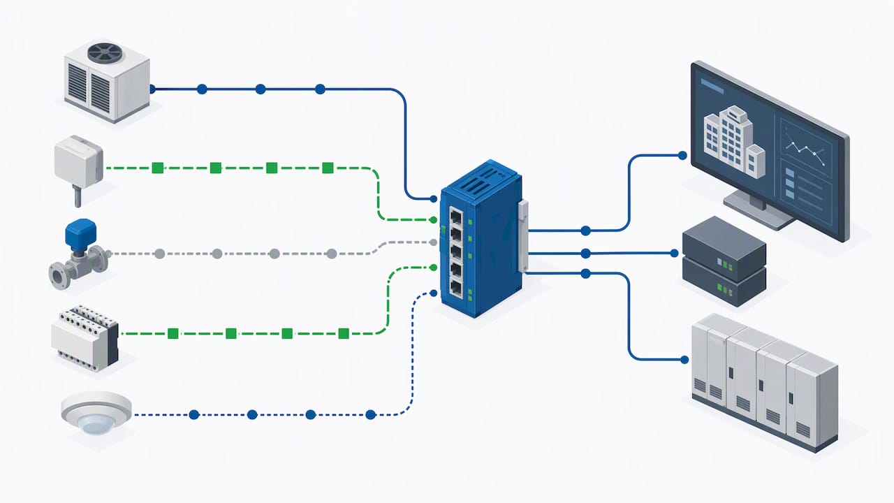 Gateway verknüpft Protokolle in der Gebäudeautomation