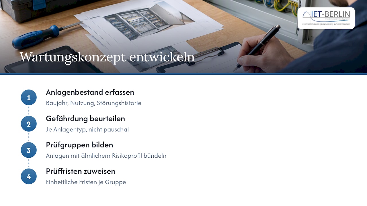 Vier Schritte zur individuellen Wartungsplanung