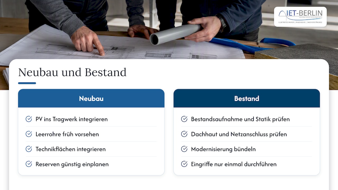 Neubau oder Bestand: unterschiedliche Planungslogik — overview diagram